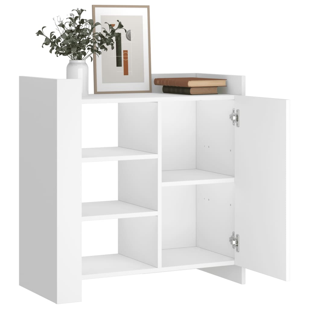 Buffet blanc 73,5x35x75 cm bois d’ingénierie