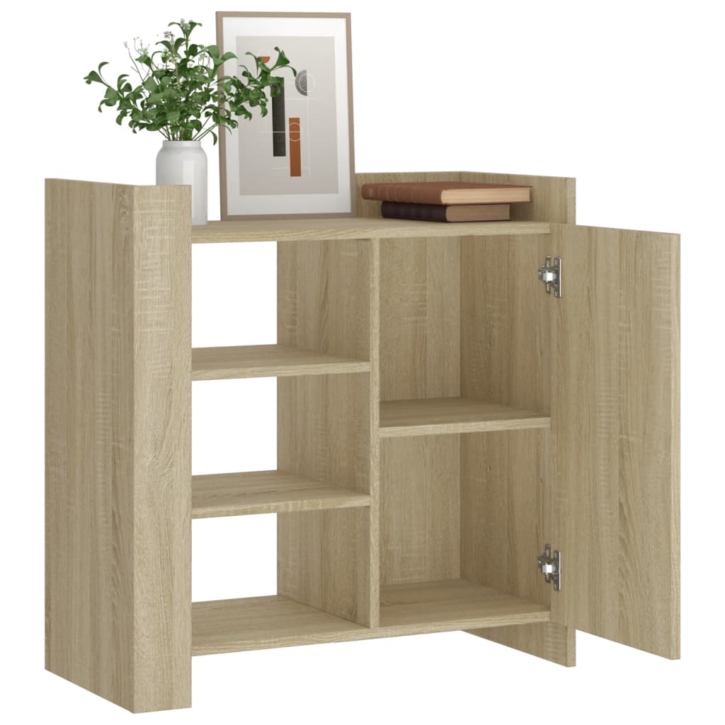 Buffet chêne sonoma 73,5x35x75 cm bois d'ingénierie