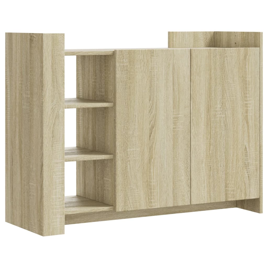 Buffet chêne sonoma 100x35x75 cm bois d'ingénierie