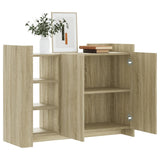 Buffet chêne sonoma 100x35x75 cm bois d'ingénierie