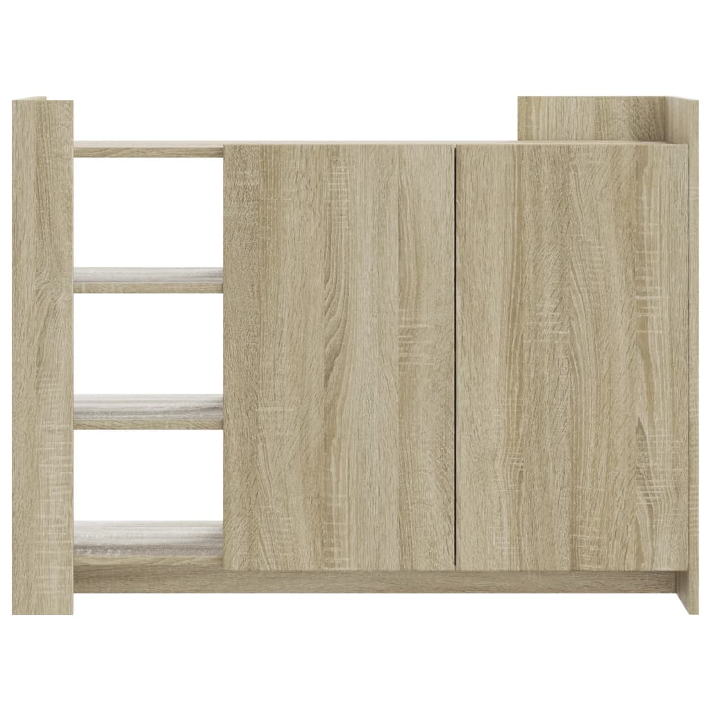 Buffet chêne sonoma 100x35x75 cm bois d'ingénierie