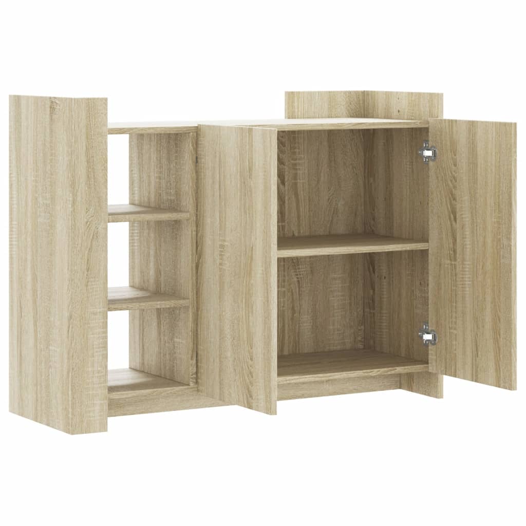 Buffet chêne sonoma 100x35x75 cm bois d'ingénierie