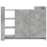 Concrete gray sideboard 100x35x75 cm engineered wood