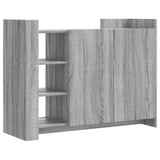 Buffet sonoma gris 100x35x75 cm bois d'ingénierie