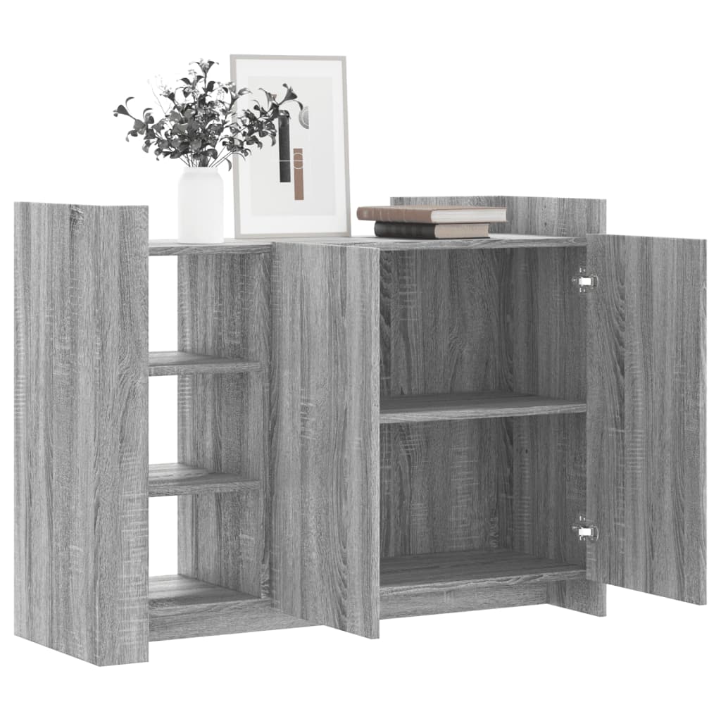 Sonoma gray sideboard 100x35x75 cm engineered wood