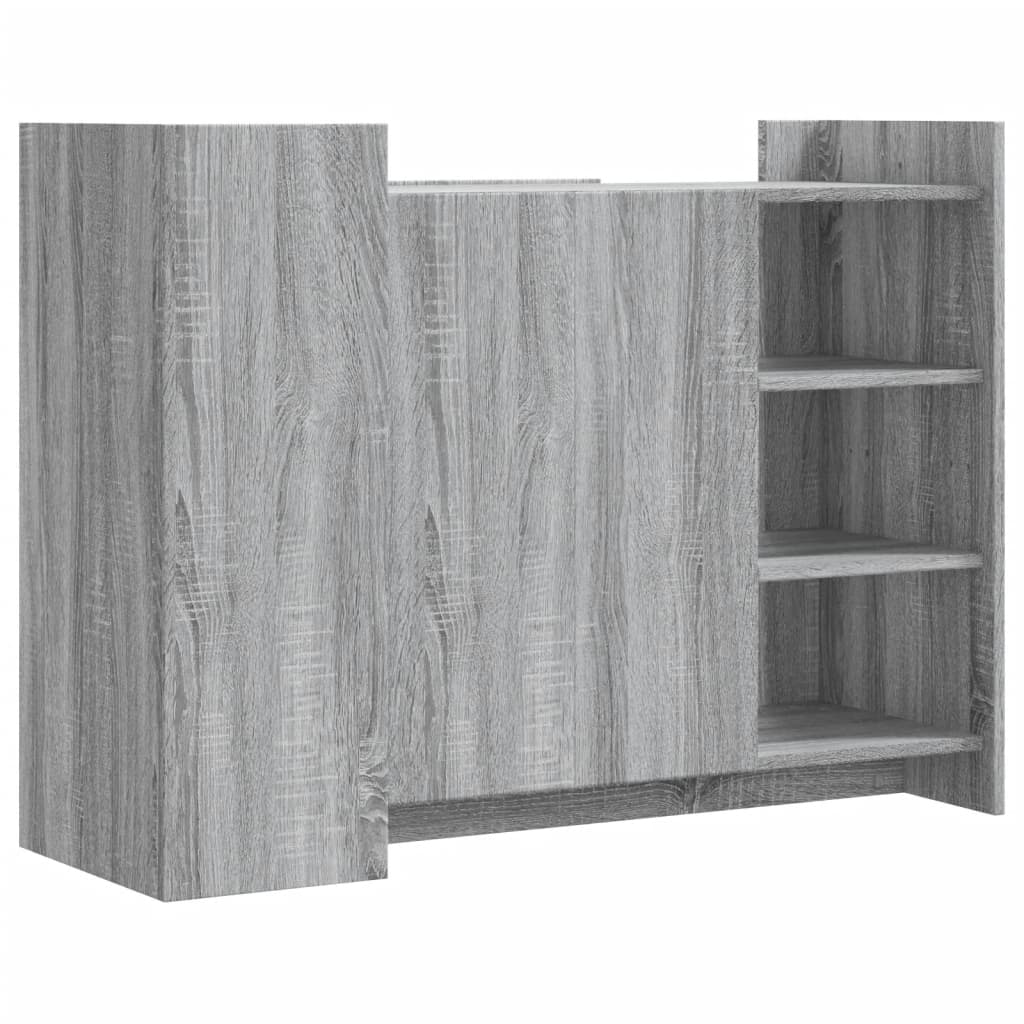 Buffet sonoma gris 100x35x75 cm bois d'ingénierie