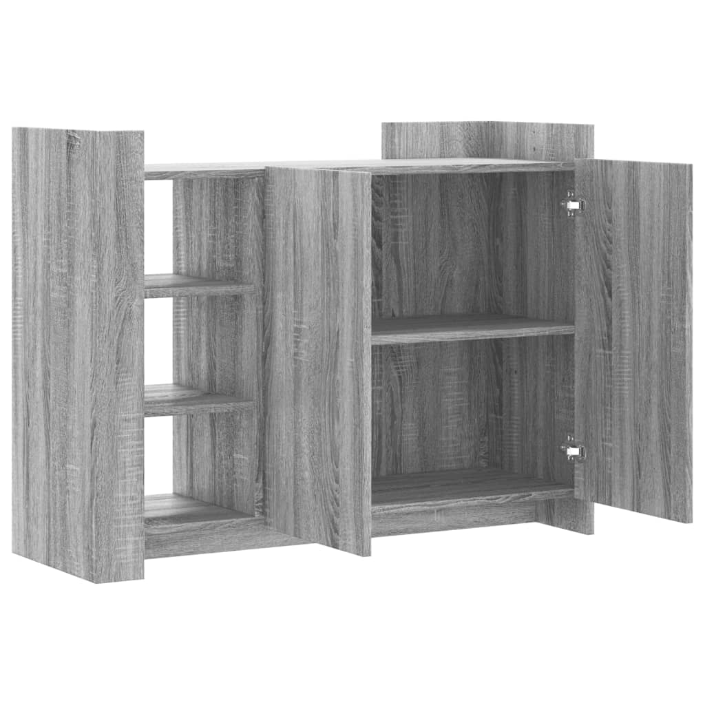 Buffet sonoma gris 100x35x75 cm bois d'ingénierie