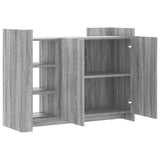 Buffet sonoma gris 100x35x75 cm bois d'ingénierie