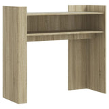 Table console chêne sonoma 100x35x90 cm bois d'ingénierie