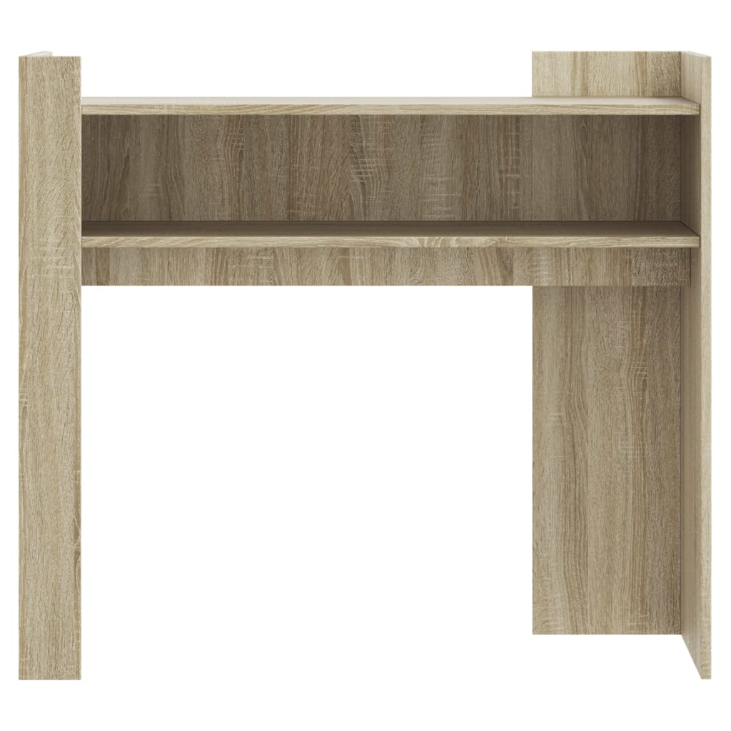 Table console chêne sonoma 100x35x90 cm bois d'ingénierie