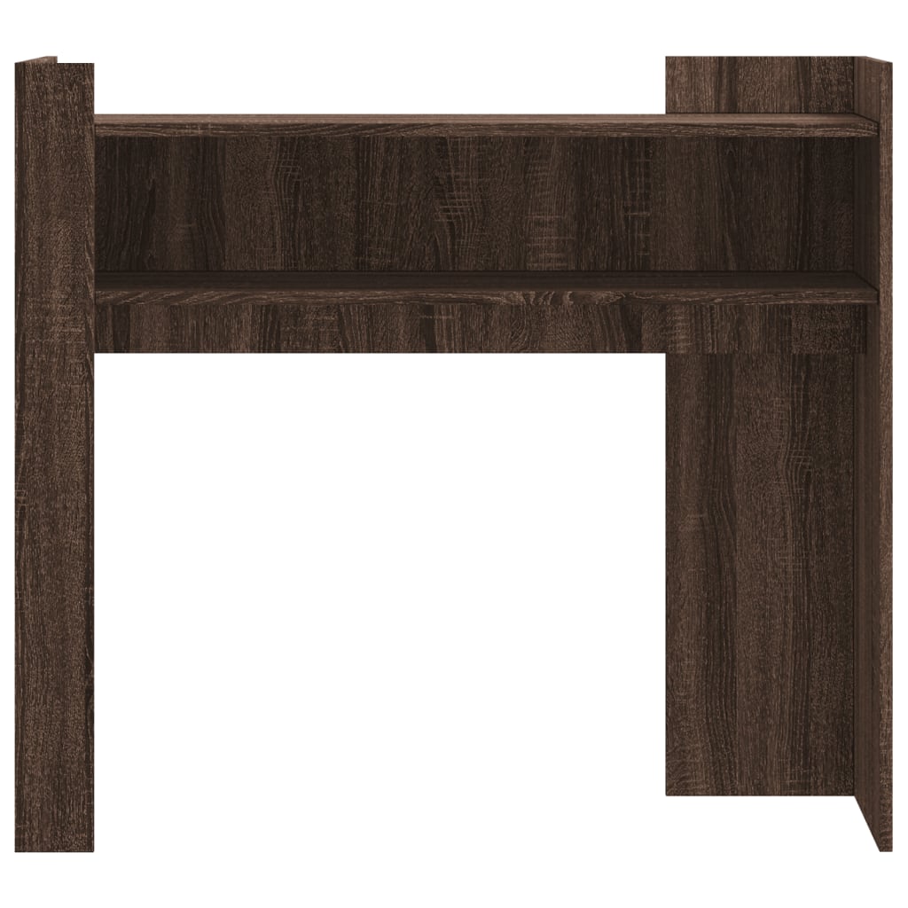 Table console chêne marron 100x35x90 cm bois d'ingénierie