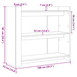 Table console gris béton 100x35x90 cm bois d'ingénierie