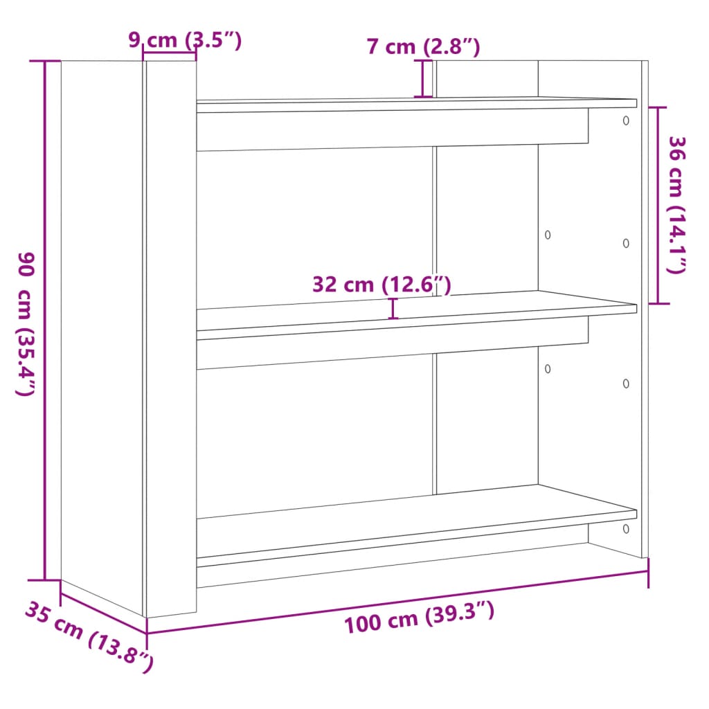 Table console chêne marron 100x35x90 cm bois d'ingénierie