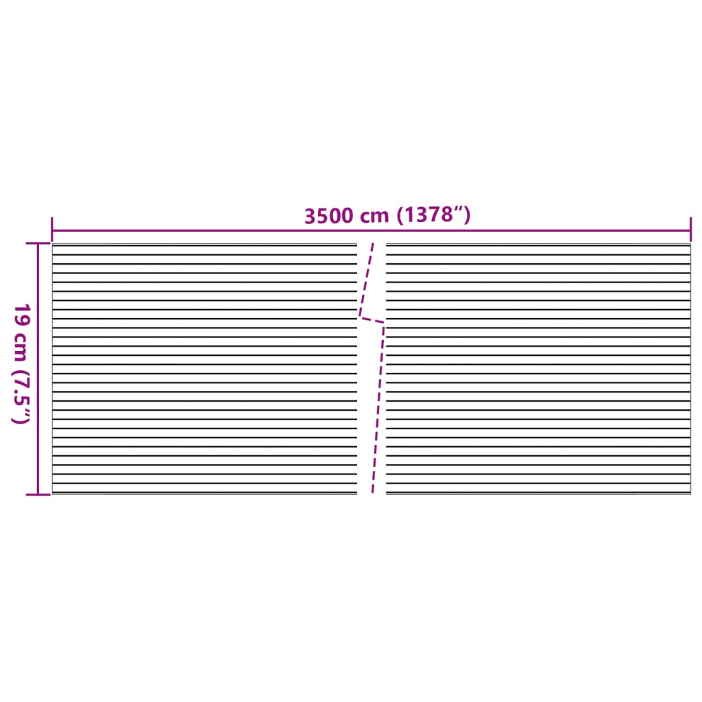 Garten-Sichtschutz 2 Stück Steinoptik graues PVC