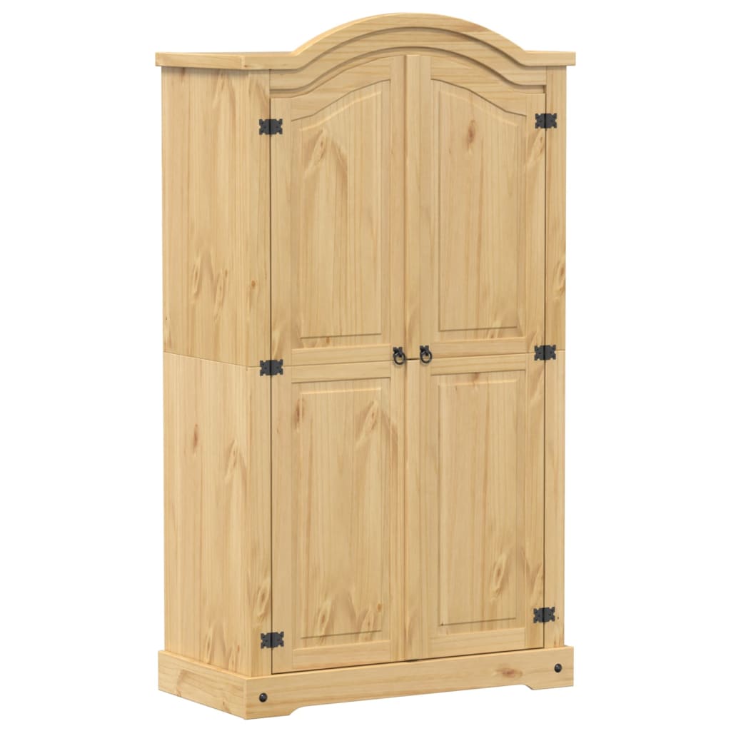 Corona wardrobe 102x52x186 cm solid pine wood