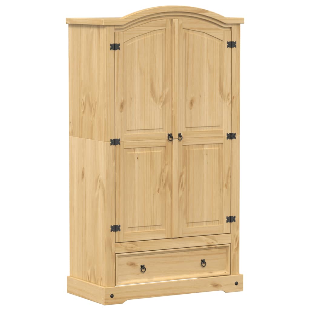 Garde-robe Corona 102x52x186 cm bois de pin massif