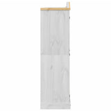 Garde-robe Corona blanc 151,5x52x186 cm bois de pin massif