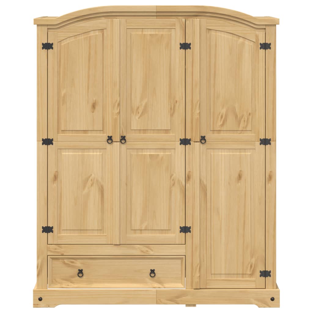 Garde-robe Corona 151,5x52x186 cm bois de pin massif