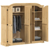 Garde-robe Corona 194x52x186 cm bois de pin massif