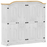 Garde-robe Corona blanc 194x52x186 cm bois de pin massif