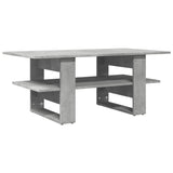 Betongrauer Couchtisch 102x55x42 cm, Holzwerkstoff