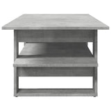 Betongrauer Couchtisch 102x55x42 cm, Holzwerkstoff