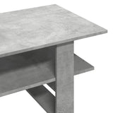 Betongrauer Couchtisch 102x55x42 cm, Holzwerkstoff