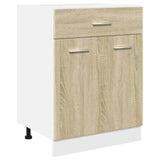 Armoire de plancher tiroir Chêne sonoma 60x46x81,5 cm Aggloméré