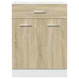 Armoire de plancher tiroir Chêne sonoma 60x46x81,5 cm Aggloméré