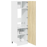 Kühlschrankschrank Sonoma-Eiche 60x57x207 cm Spanplatte