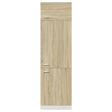 Armoire de réfrigérateur Chêne sonoma 60x57x207 cm Aggloméré