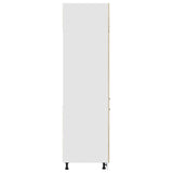 Armoire de réfrigérateur Chêne sonoma 60x57x207 cm Aggloméré