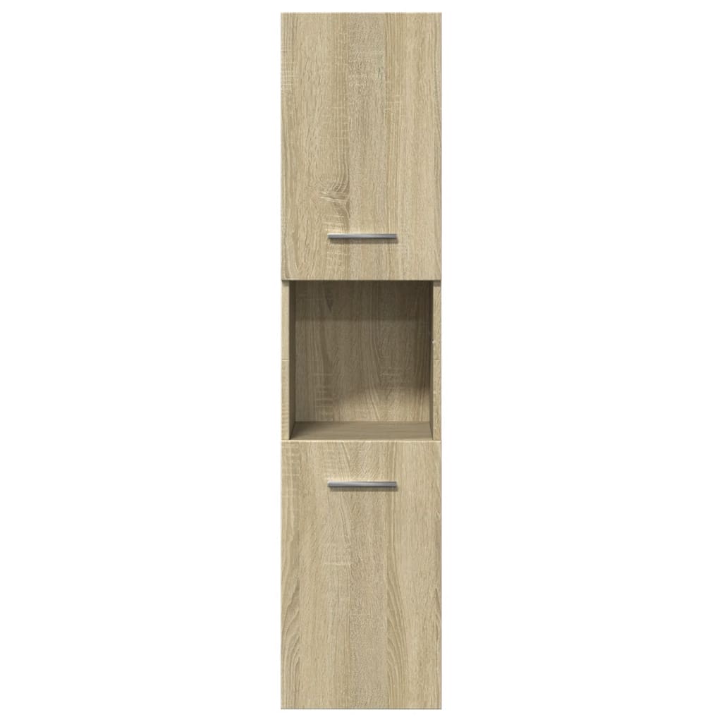 Armoire de salle de bain Chêne sonoma 30x30x130 cm Aggloméré