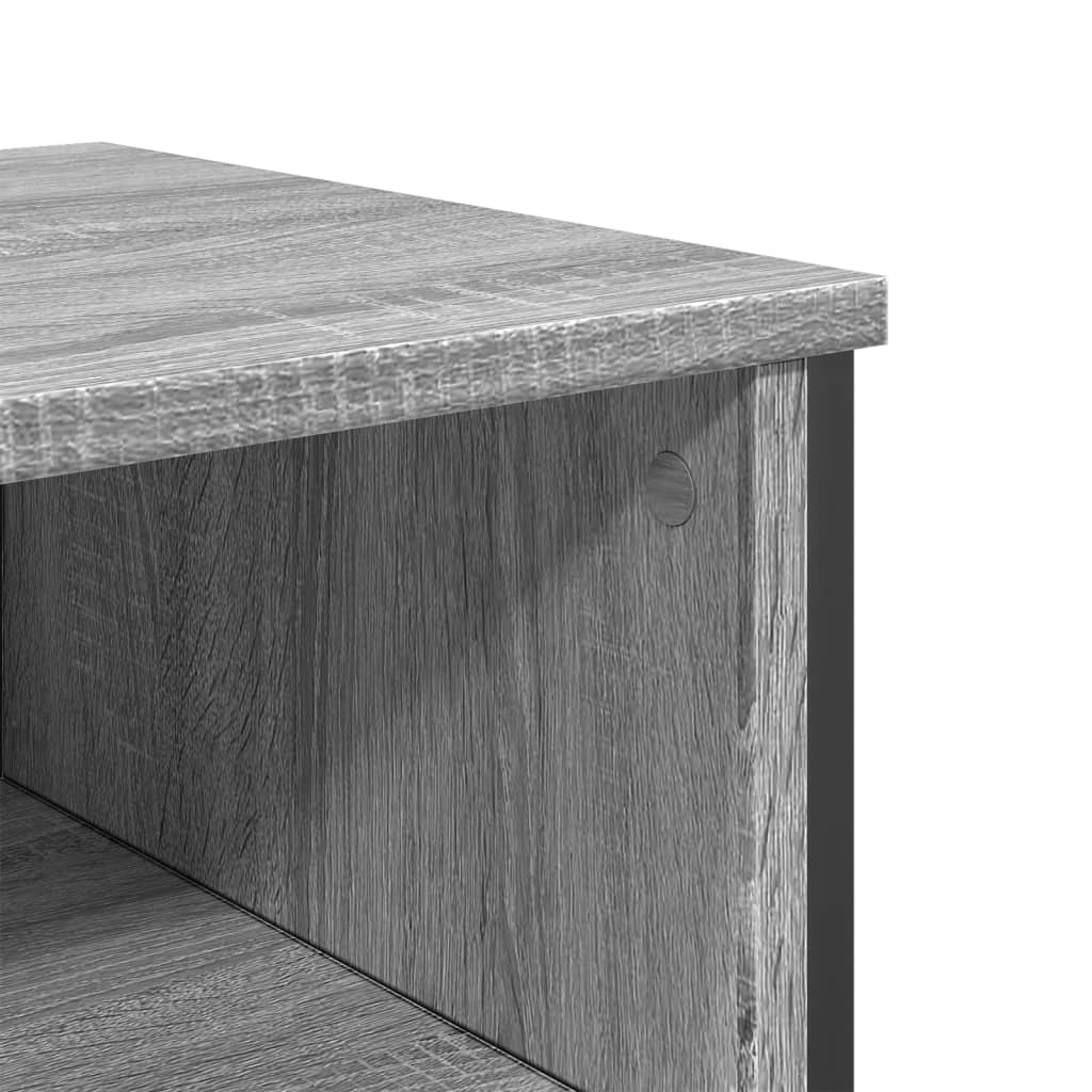 Table console sonoma gris 100x35x74,5 cm bois d'ingénierie