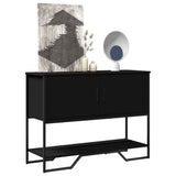 Table console noir 100x35x74,5 cm bois d'ingénierie