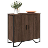 Brown oak sideboard 78x35.5x74.5 cm engineered wood