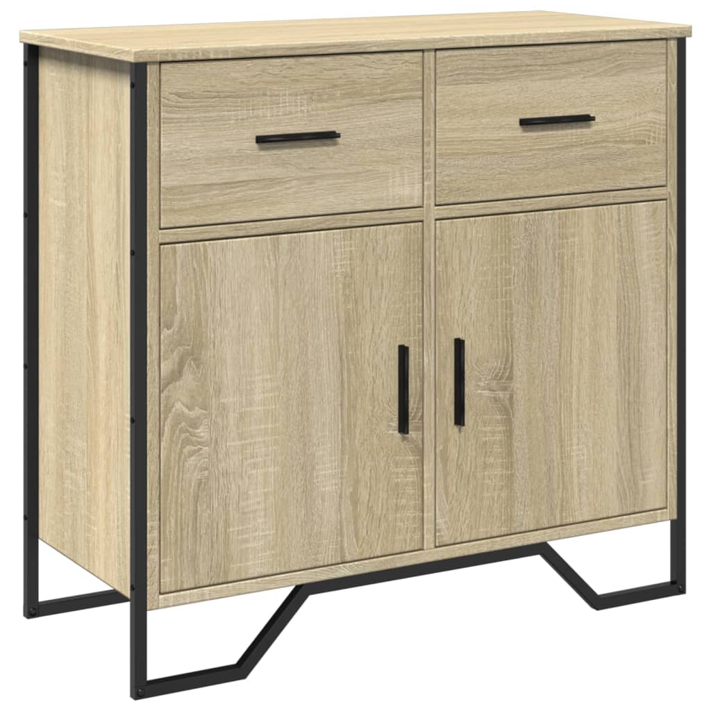 Buffet chêne sonoma 79,5x35,5x74,5 cm bois d'ingénierie