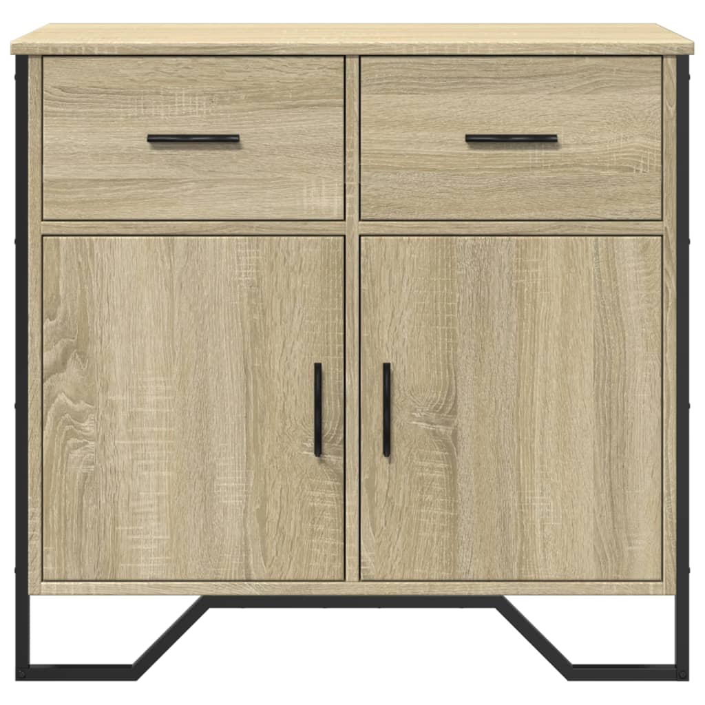 Buffet chêne sonoma 79,5x35,5x74,5 cm bois d'ingénierie