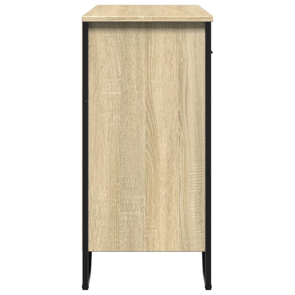 Buffet chêne sonoma 79,5x35,5x74,5 cm bois d'ingénierie