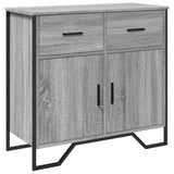 Buffet sonoma gris 79,5x35,5x74,5 cm bois d'ingénierie