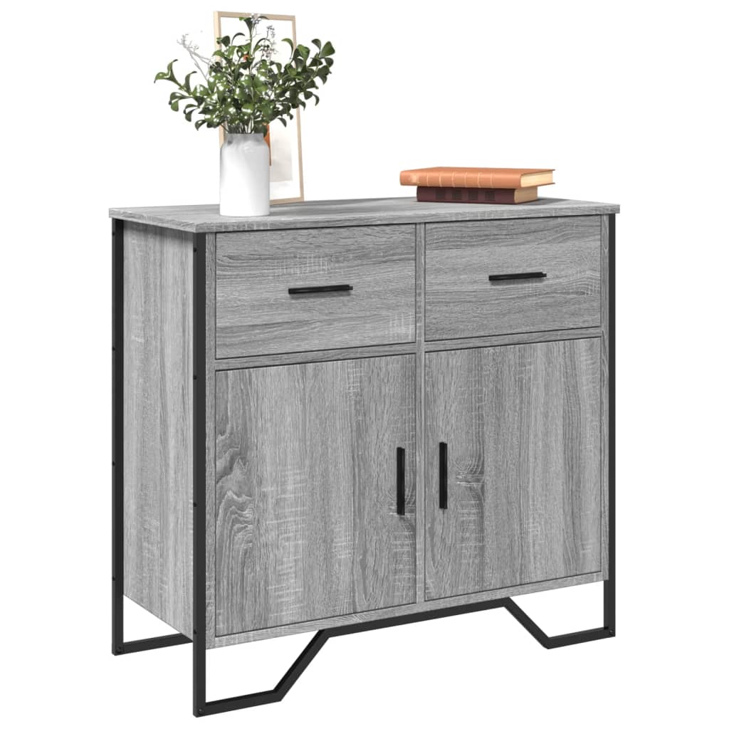 Buffet sonoma gris 79,5x35,5x74,5 cm bois d'ingénierie