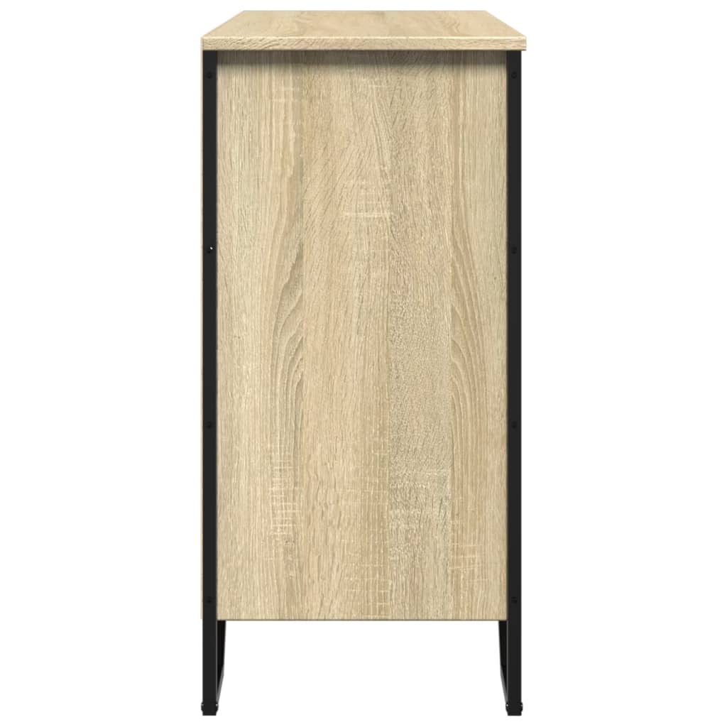 Sonoma oak sideboard 91x35.5x74.5 cm engineered wood