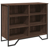 Brown oak sideboard 91x35.5x74.5 cm engineered wood