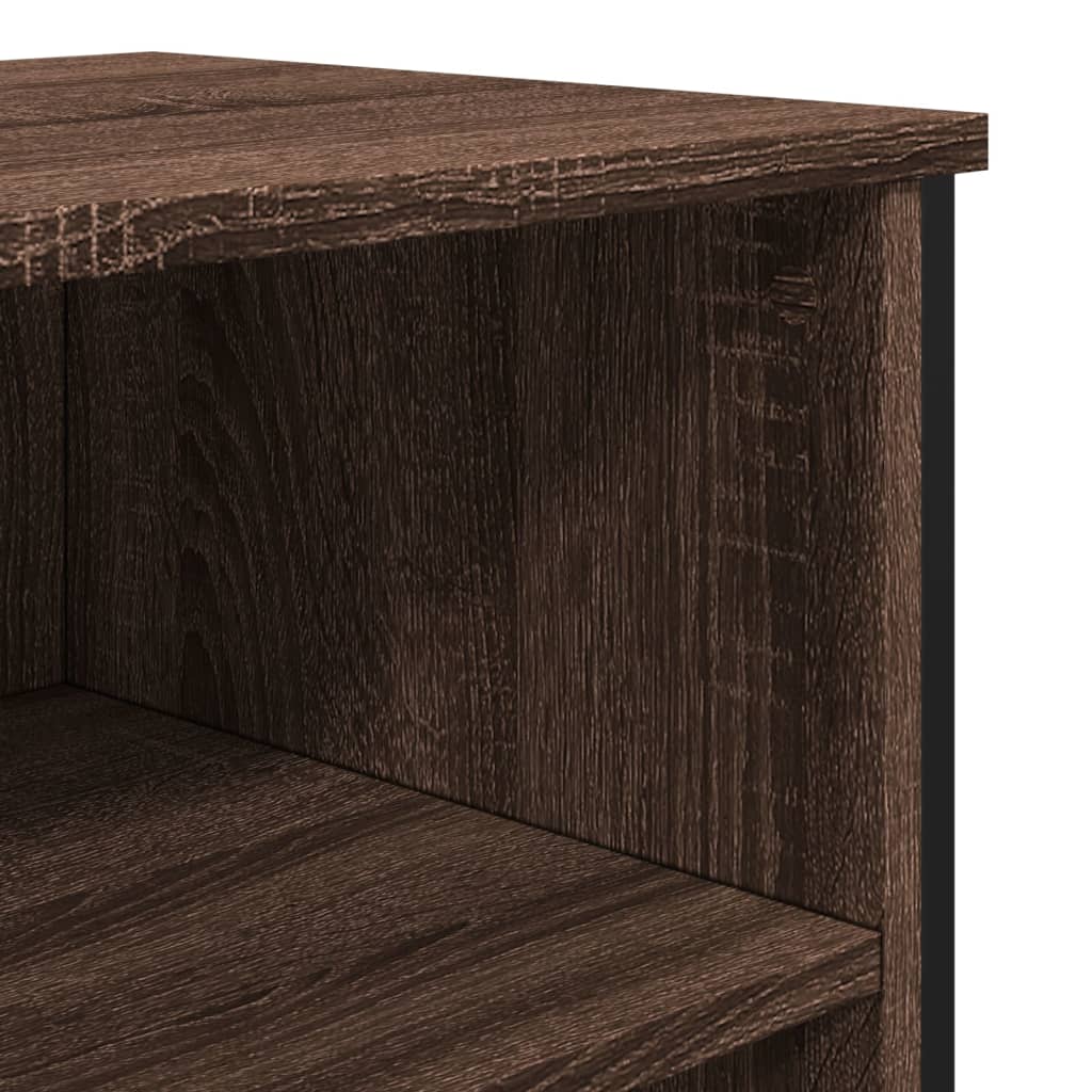 Brown oak sideboard 91x35.5x74.5 cm engineered wood