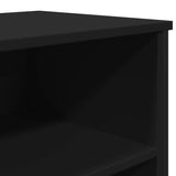 Buffet noir 101x35,5x74,5 cm bois d'ingénierie