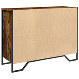 Smoked oak sideboard 101x35.5x74.5 cm engineered wood