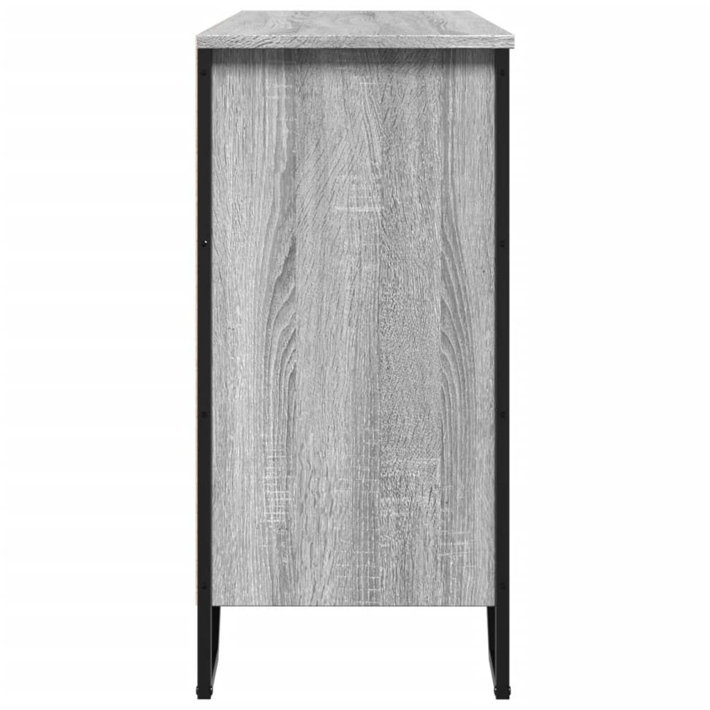 Sonoma graues Sideboard 101 x 35,5 x 74,5 cm, Holzwerkstoff