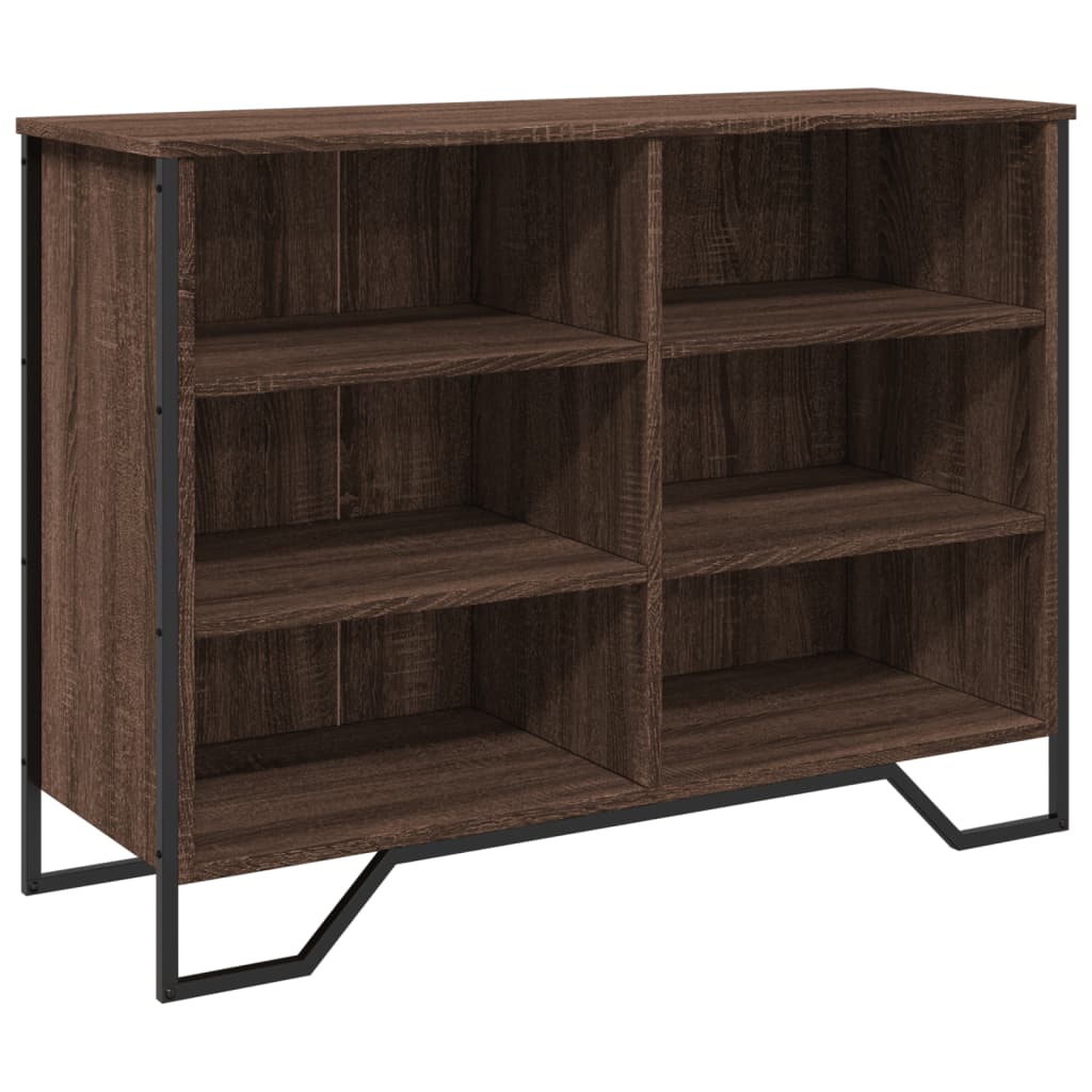 Brown oak sideboard 101x35.5x74.5 cm engineered wood