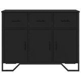 Schwarzes Sideboard 97 x 32,5 x 74,5 cm, Holzwerkstoff