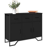 Schwarzes Sideboard 97 x 32,5 x 74,5 cm, Holzwerkstoff